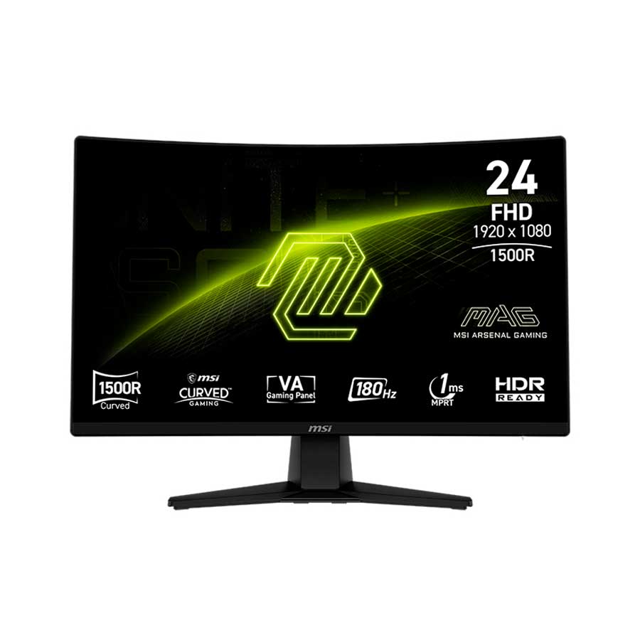 Monitor Curvo Gaming MSI MAG 242C 24" FHD VA 180Hz 1ms FreeSync