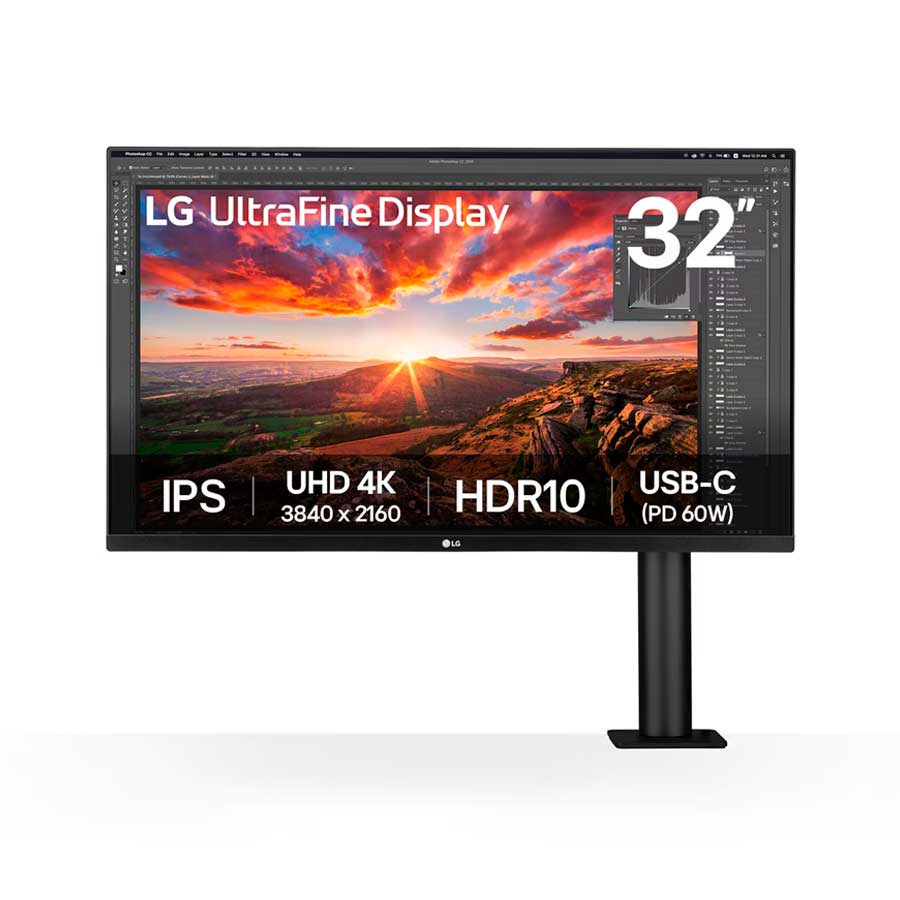 Monitor LG UltraFine Ergo 32UN880K-B 32" UHD 4K IPS HDR10 USB-C 60W