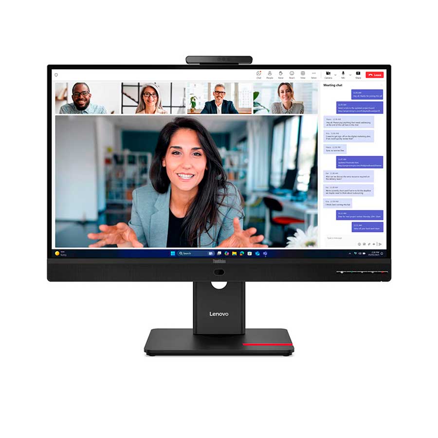 Monitor Plano Lenovo ThinkVision T27QD-4v 27" QHD IPS 120Hz USB-C 100W Webcam 5MP RJ45
