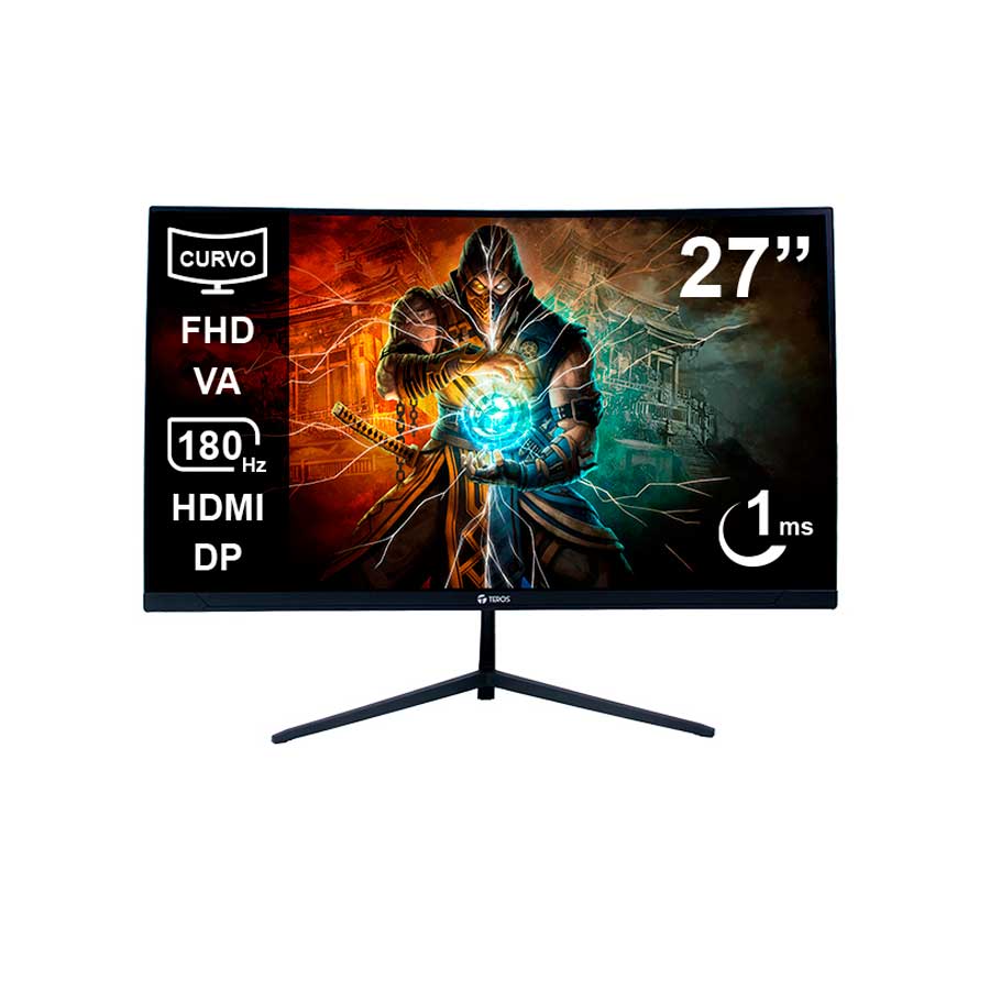 Monitor Curvo Gaming Teros Te-2787g 27 Fhd 180hz 1ms