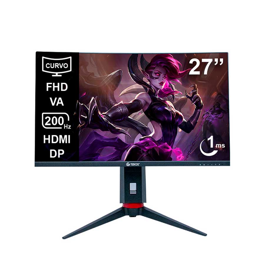 Monitor Curvo Gaming TEROS TE-2788G 27" QHD 180Hz 1ms
