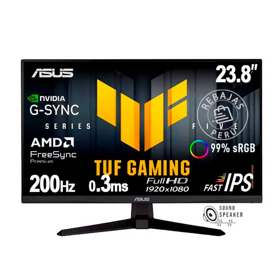 Monitor Gaming ASUS TUF VG249Q5A 24" FHD Fast IPS 200Hz 1ms